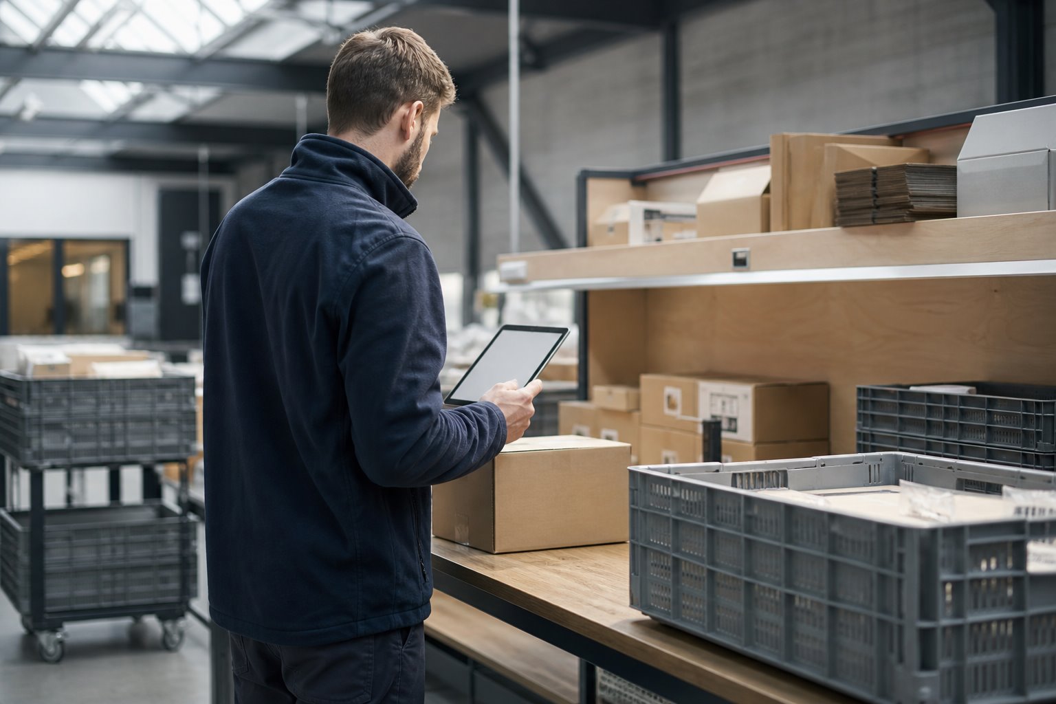 Kontrol af varer i et ryddeligt distributionsmiljø